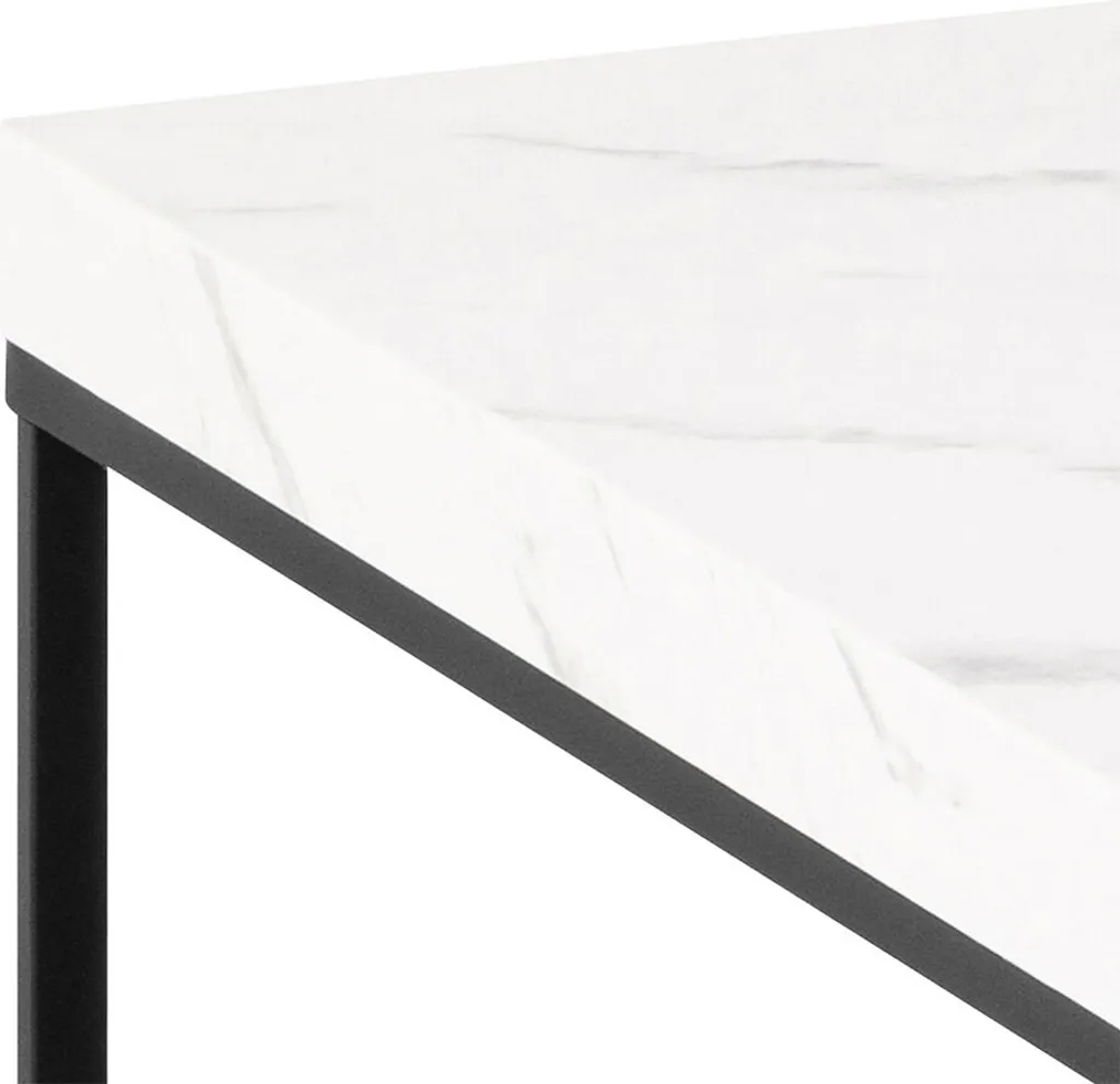 Table Basse Blanche Barossa Idéale pour vos Apéritifs et Décoration - 4