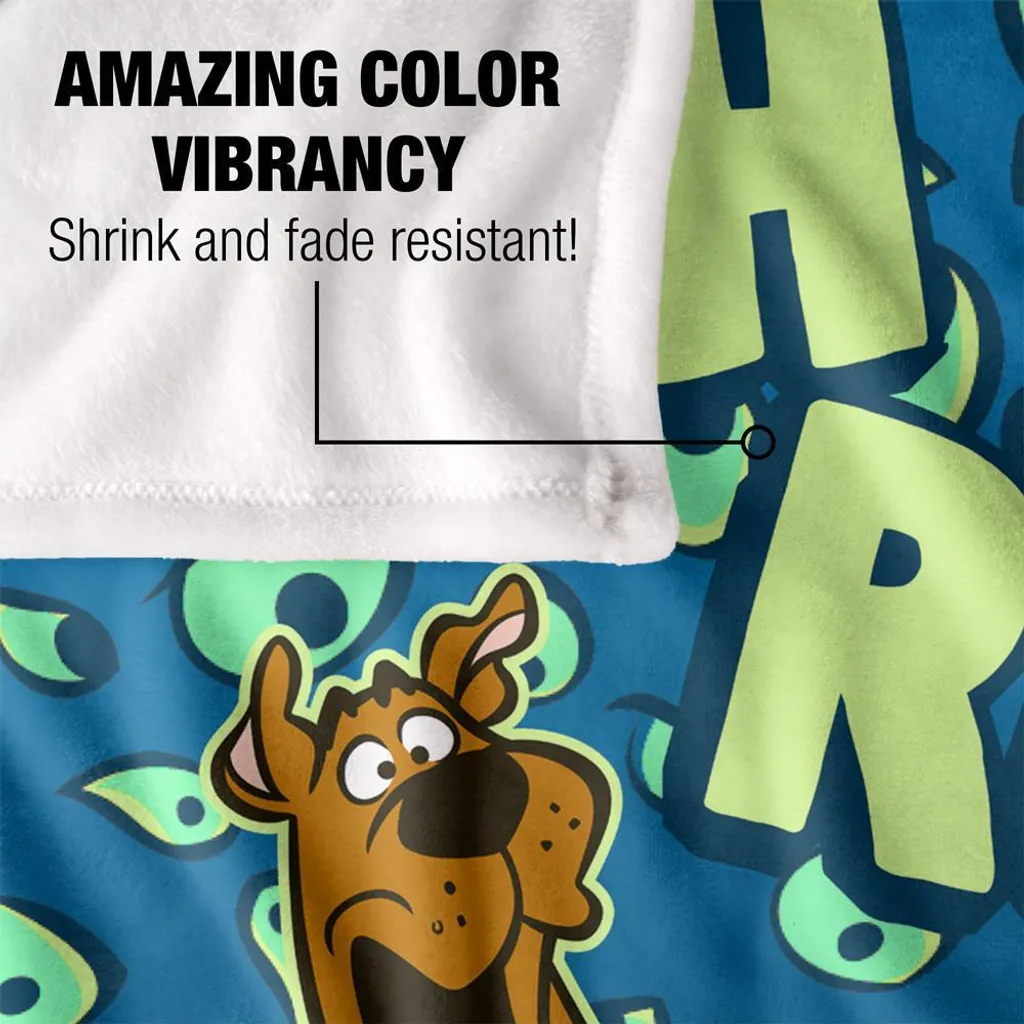 Plaid Scooby-Doo Douillet Couverture de Canapé Imprimée Multicolore Souple