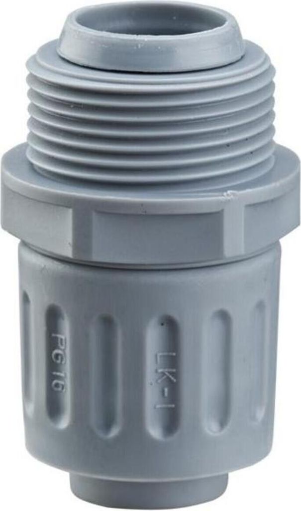 FLEXA FLKI Kunststoffverschraubung gerade Gewinde M20x1,5 für Schlauch-Außendurchmesser 17,0mm für