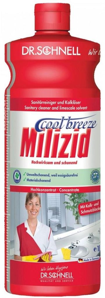 Sanitärreiniger / Kalklöser Milizid Cool Breeze 1l Produktbild 