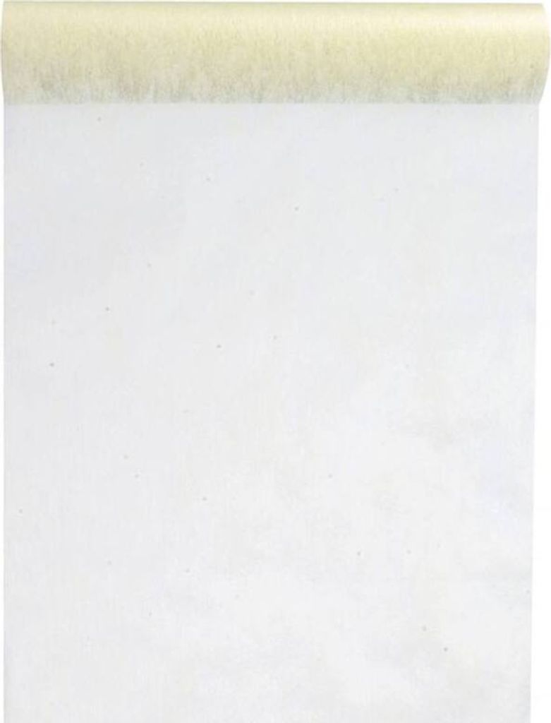 Tischläufer elfenbein creme beige Vlies 10 Meter Rolle Produktbild 