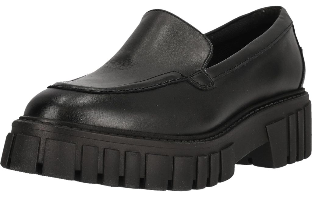 CLARKS Loafer Page Loafer mit angesagter Statement-Sohle 1216 Black Leather 37