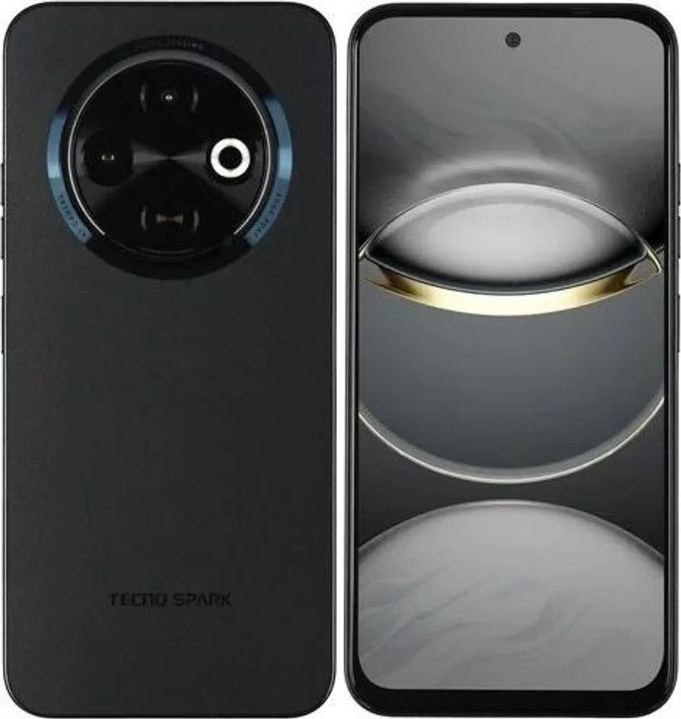 Tecno Spark 30C Orbit Black 128 Go - Smartphone 4 Go RAM avec Écran HD
