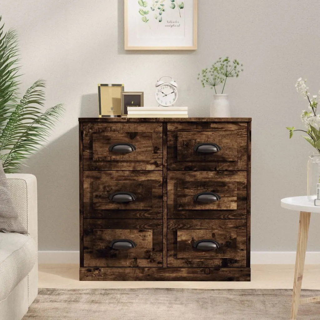 Credenza Moderna Rovere Fumé 70cm - Mobile Contenitore vidaXL Chic