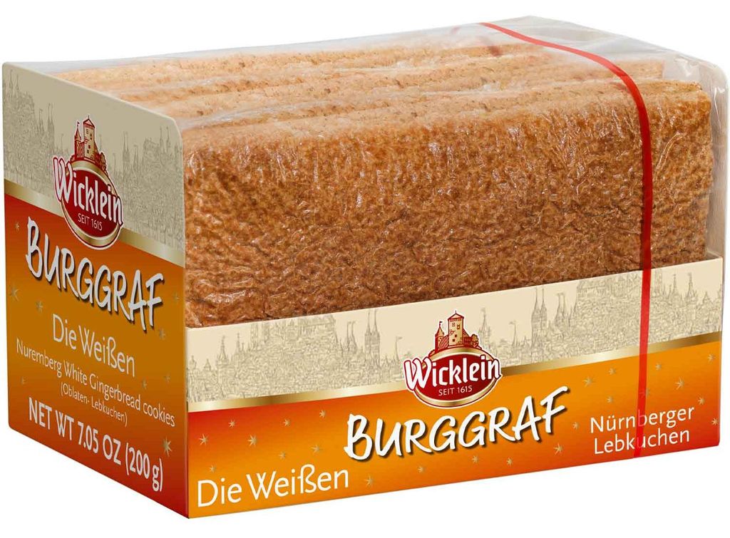 Wicklein Die Weiße Norimberské perníkové oplatky s ořechy Obrázek produktu 