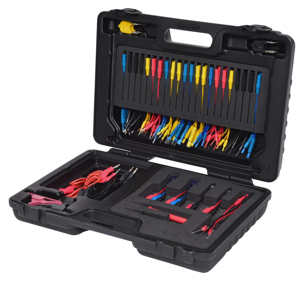 Mesure électrique facile 12/24V avec le jeu de câbles KS TOOLS 92 pcs
