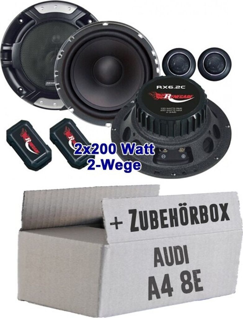 Renegade RX 6.2c - 16,5cm Komponenten-System für Audi A4 8E Produktbild 