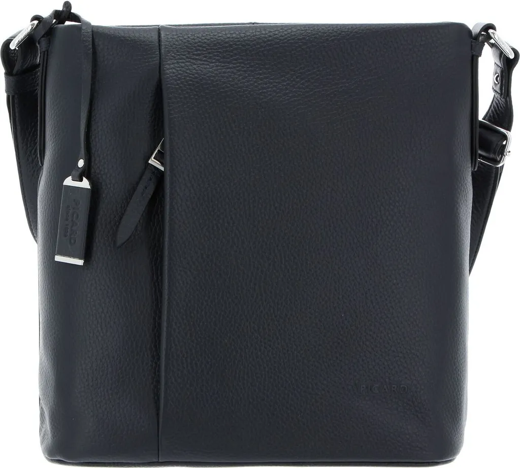 Sac bandoulière Pure Shopper PICARD bleu Ozean avec finitions en cuir