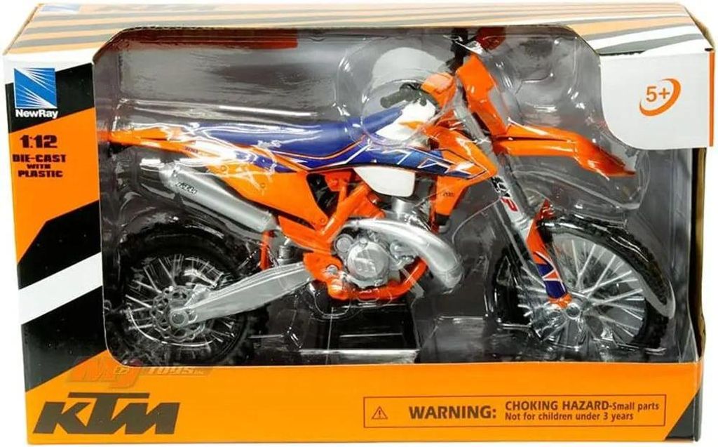 New Ray 1:12 Ktm 300 Exc Tpi Enduro Motorrad Silber  Kinder Produktbild 