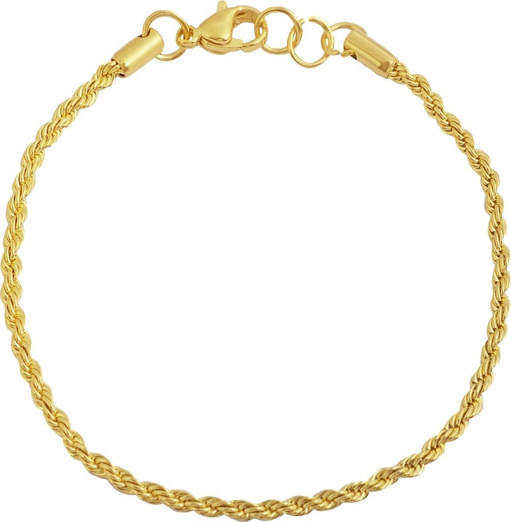 Akzent Kettenarmband aus Edelstahl in goldfarbig mit IP Produktbild 