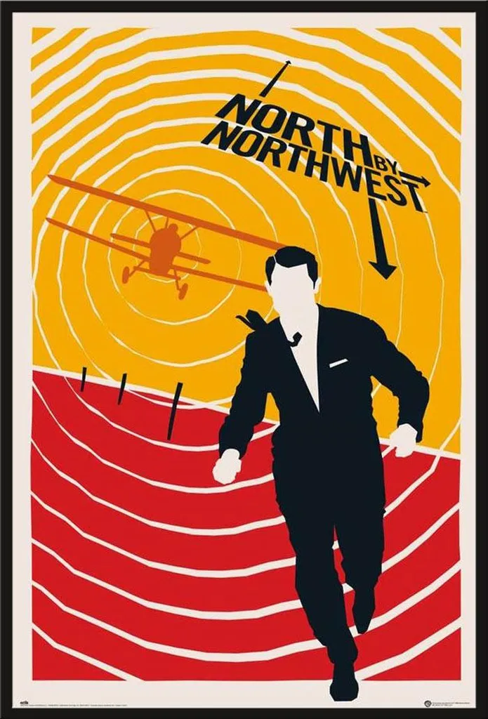 Affiche North by Northwest Prête à Poser avec Cadre Shinsuke Robuste