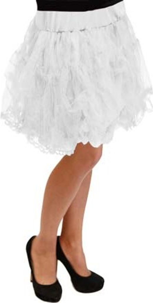 Tüllrock weiß Petticoat Karneval Tüll Rock Kostüm Produktbild 