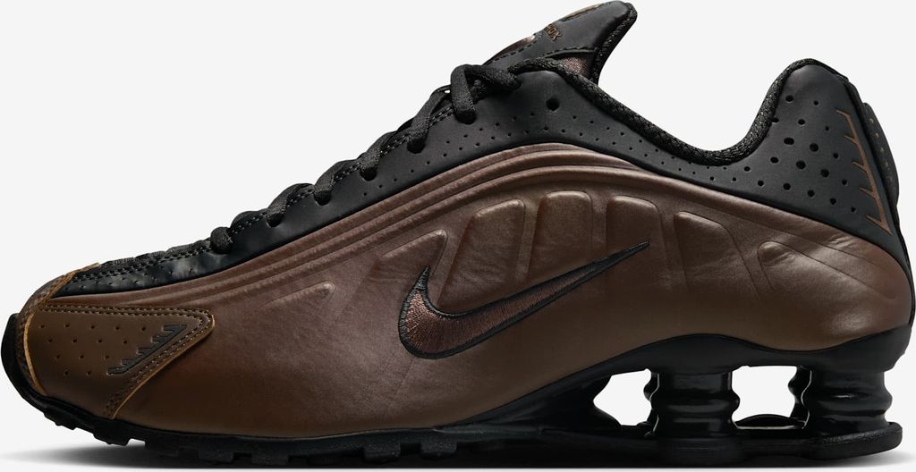 Nike Shox R4 "Off Noir Ironstone" Braun, Größe: 36