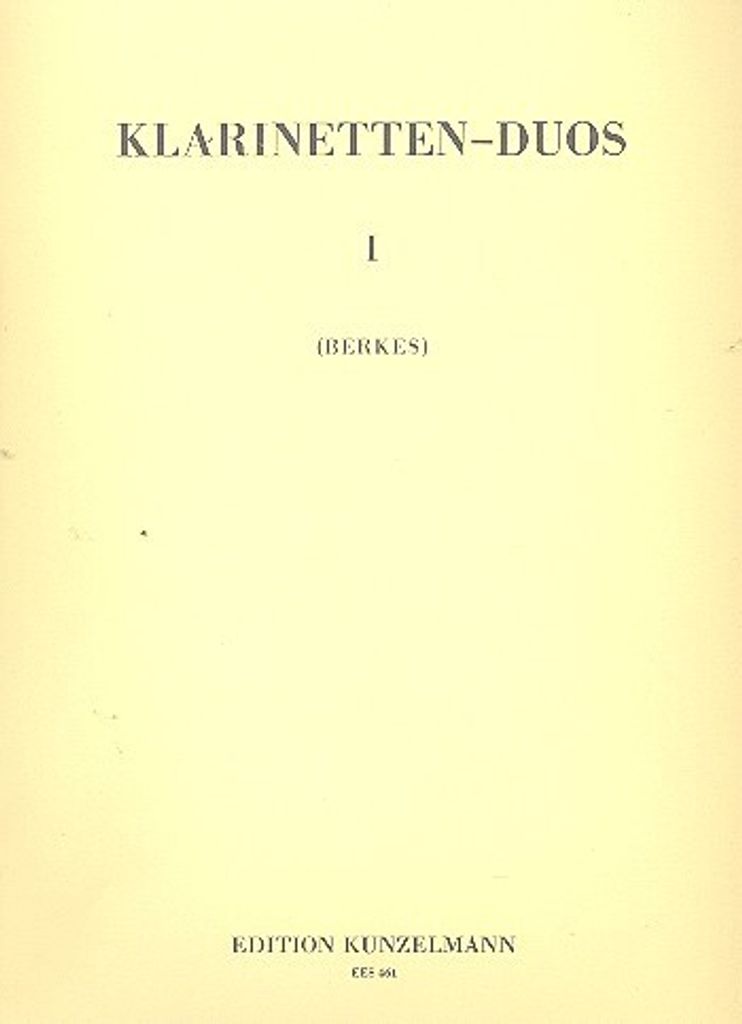 Klarinetten-Duos Band 1 Spielpartitur
