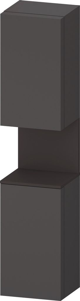 Duravit Qatego Hochschrank, Türanschlag links, 400x360x1760mm, Nische Graphit Supermatt, QA1346L80490000