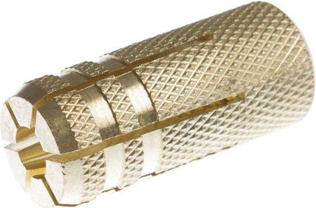 2x Messingdübel Ø18x48mm Anker, Dübel, Spreizdübel, Innengewindeanker, metrisch