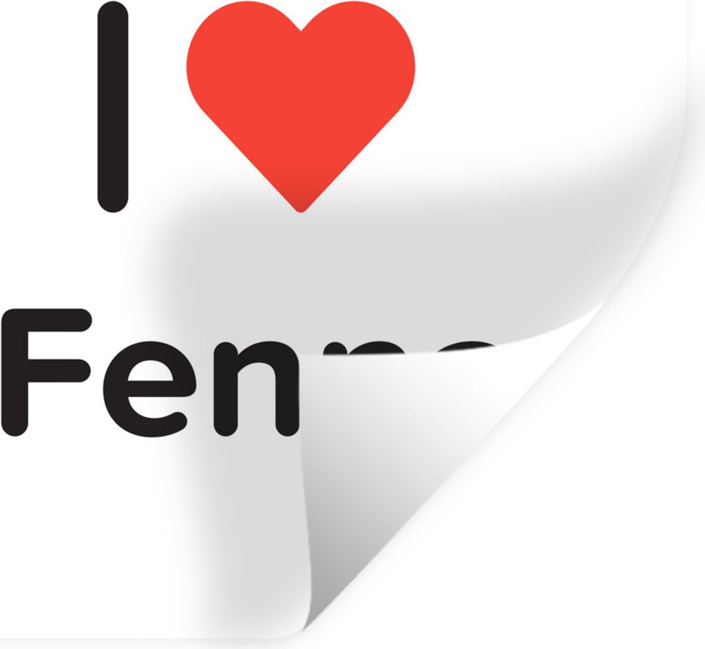 MuchoWow Wandtattoo Wandsticker Wandaufkleber Ich liebe - Fenna - Mädchen 100x100 cm Selbstklebend und Repositionierbar - Wierderverwendbar - Se...