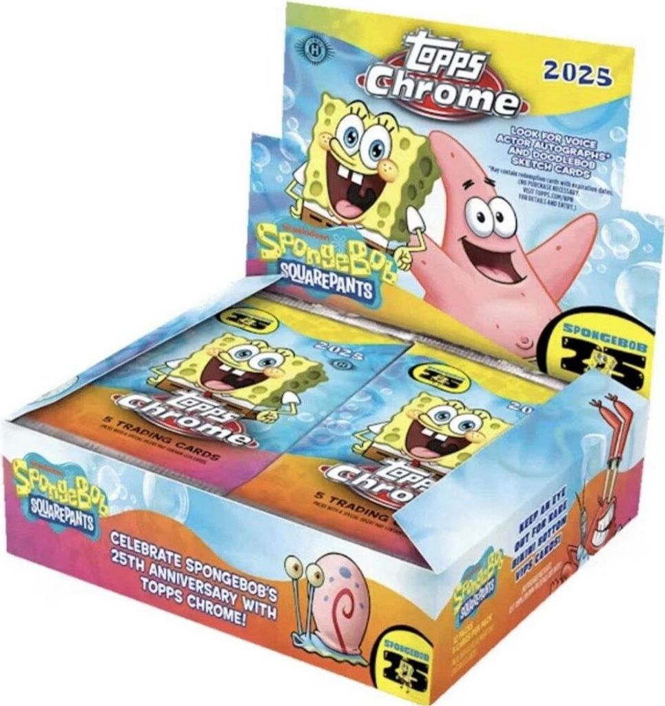 2025 Topps Chrome Spongebob Hobby Box Produktbild 