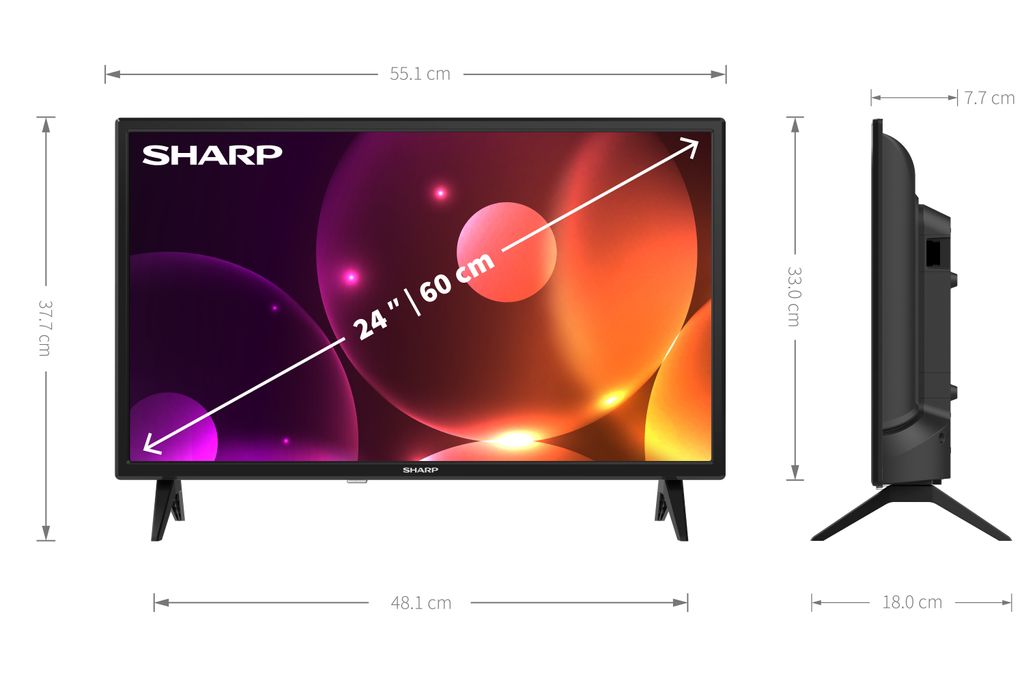 SHARP 24FA2E - 24 Zoll Fernseher (60 cm) HD Ready TV ohne Produktbild 4