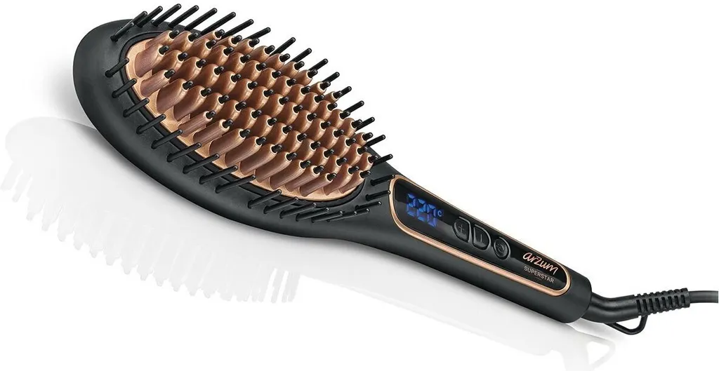 Arzum AR5036 Brosse à lisser céramique 140-220°C Noir et Cappuccino