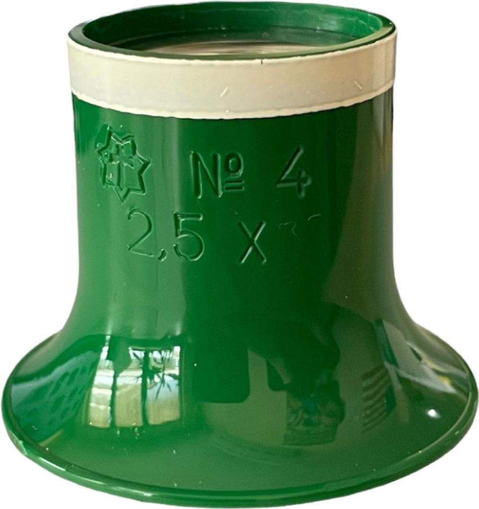 Loupe per Orologi Sternkreuz N 4 2 5x con Anello Bianco Immagine del prodotto 