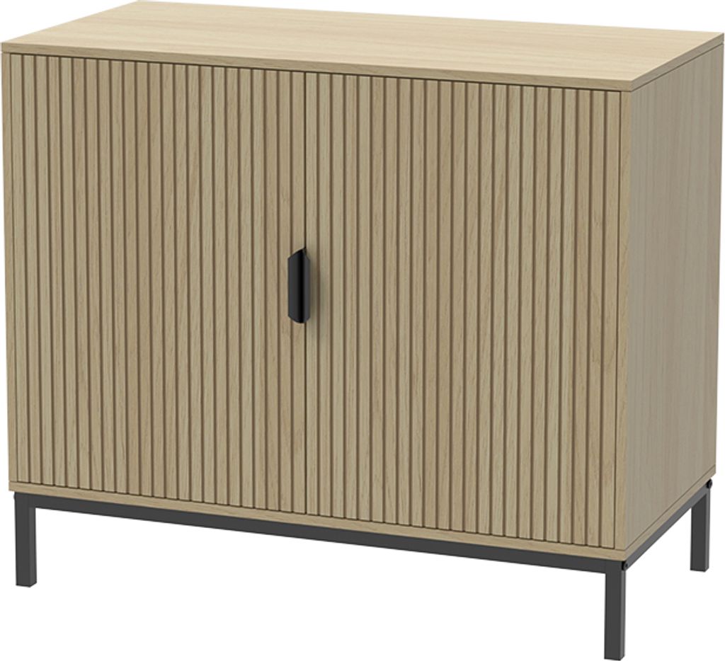 Kommode  Vicco Lennox Eiche 80 x 69 cm mit 2 Türen, Model Produktbild 