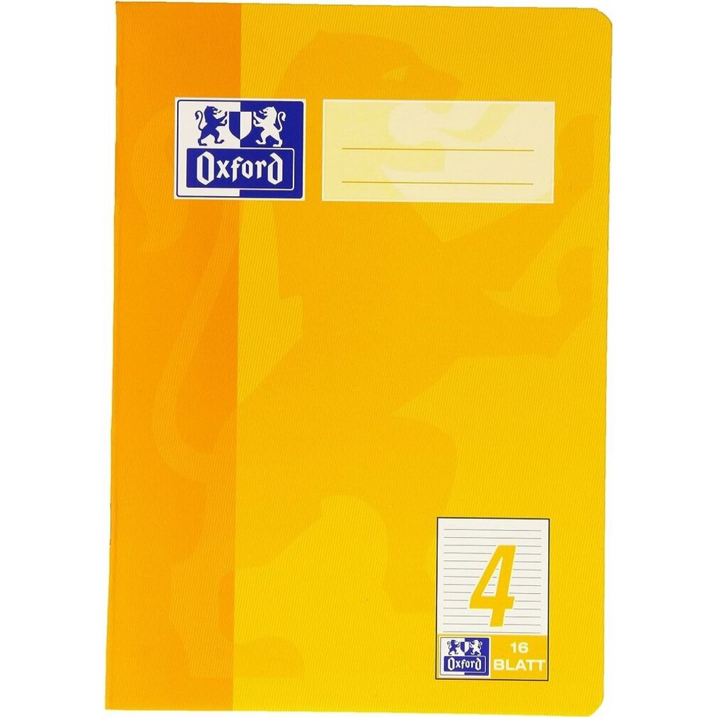 Oxford Schulheft DIN A5 Lineatur 4 / 4. Schuljahr 16 Blatt Produktbild 