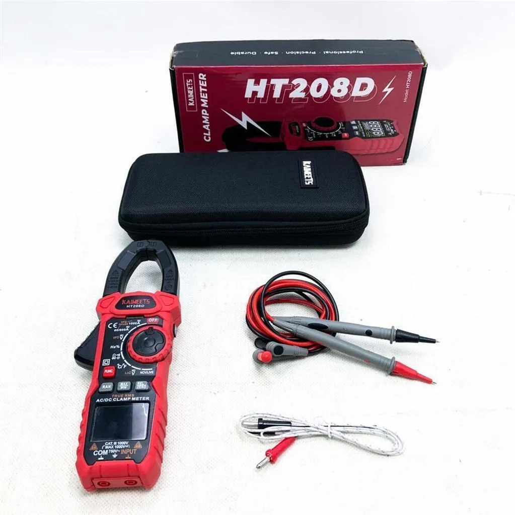 Multimètre à pince numérique 1000A AC DC True-RMS HT208D haute précision