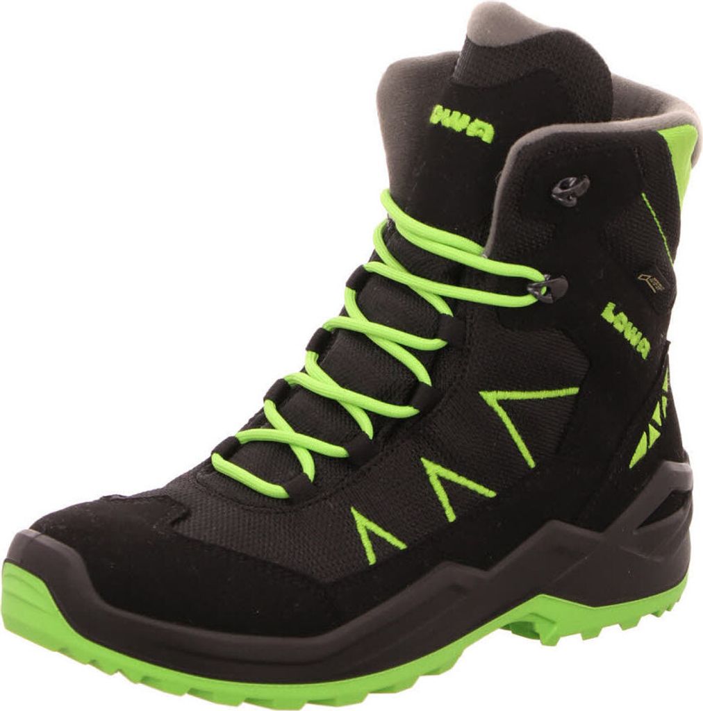 Lowa Kinderstiefel JONAS GTX MID Schwarz Limone