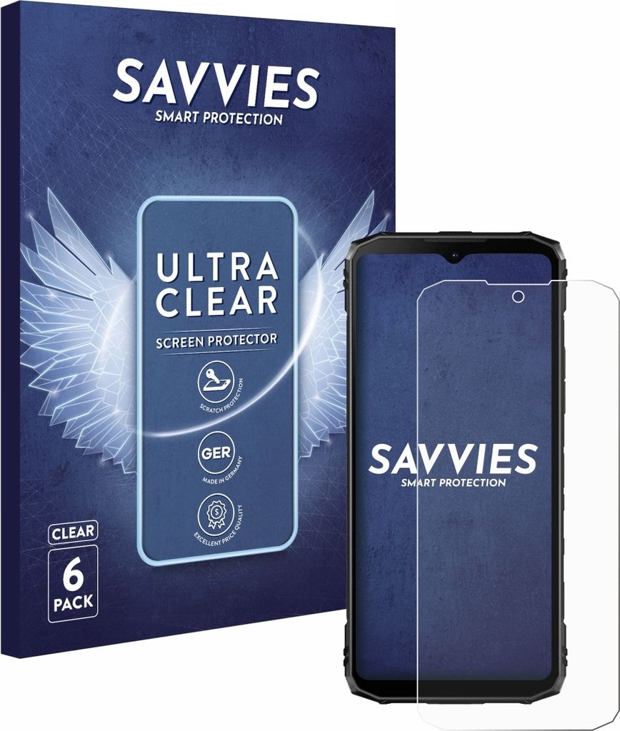 6x Für Doogee Blade 10 Ultra Schutzfolie Savvies Displayschutz Display Schutz Folie Klar Transparent