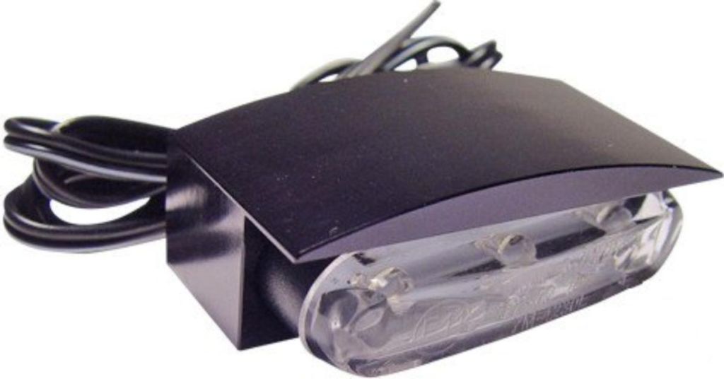 Kennzeichenleuchte JMP Aluminium schwarz LED 23x43x16mm