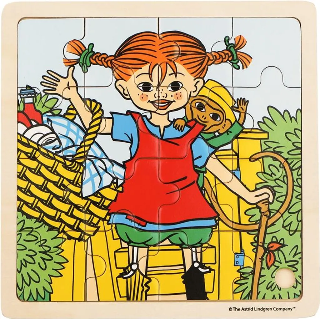 Puzzle pour enfant Pippi et Monsieur Nilsson Barbo Toys format carré