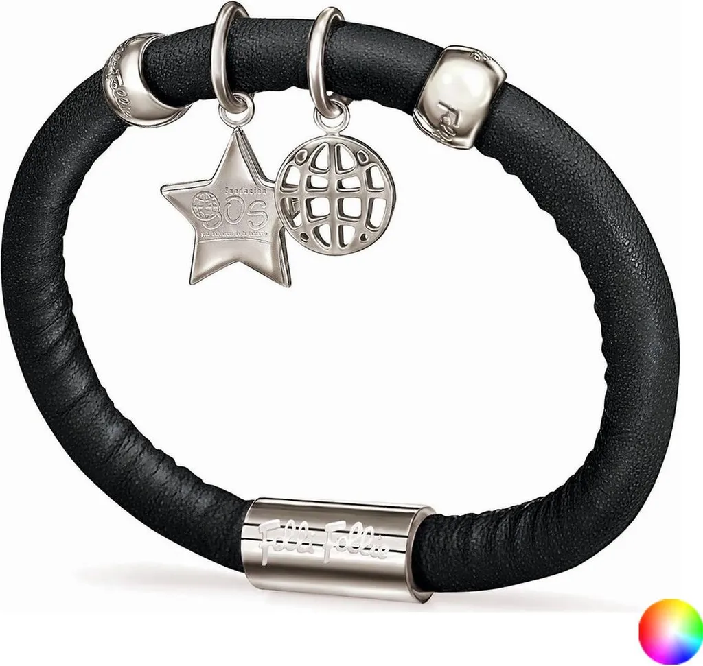 Occasione Bracciale Folli Follie 1B13F046 Pelle Viola 16 cm Online