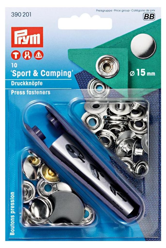 Perno a pressione SPORT & CAMPING Ø 15mm | PRYM 390201 Immagine del prodotto 