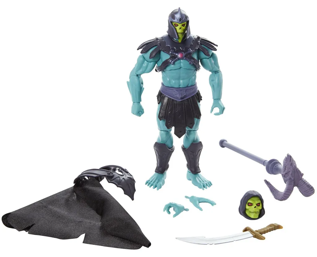Figurine Skeletor New Eternia 20cm Ultra-Articulée contre les Poses Fixes
