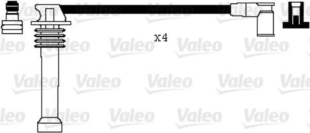Valeo 346104 Kit Cavi Candele Silicone - Ricambio Ford OE 1119840
