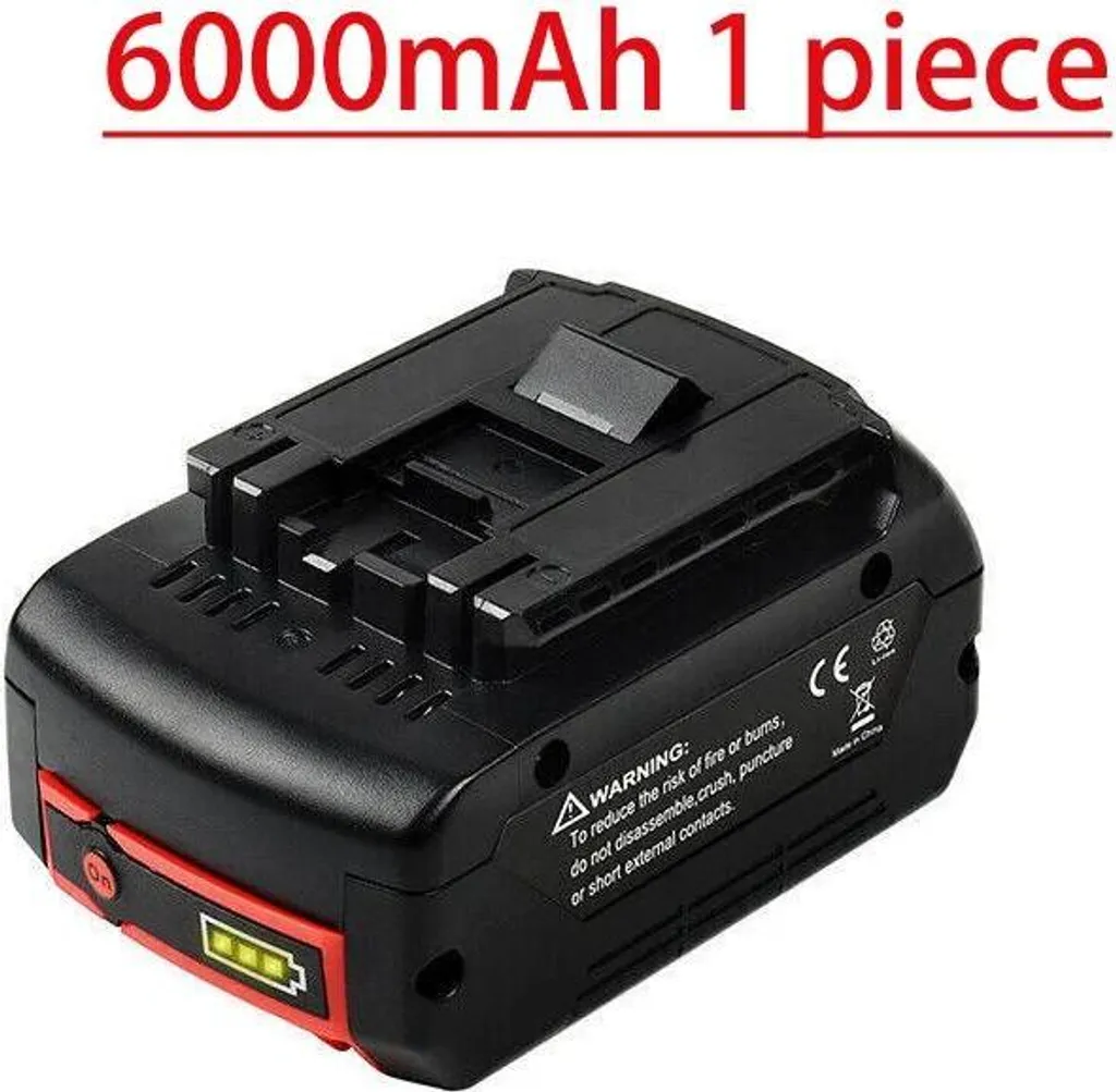 Batterie 18V 6,0Ah pour Bosch Professional GBA18V BAT609 BAT610 Li-Ion
