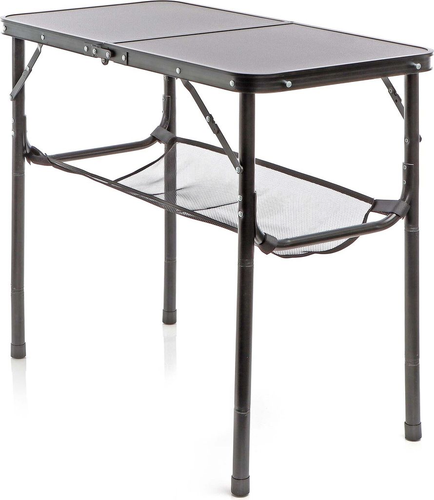 Toboli kempingový stôl čierny 80x40cm nastaviteľná výška na Obrázok produktu