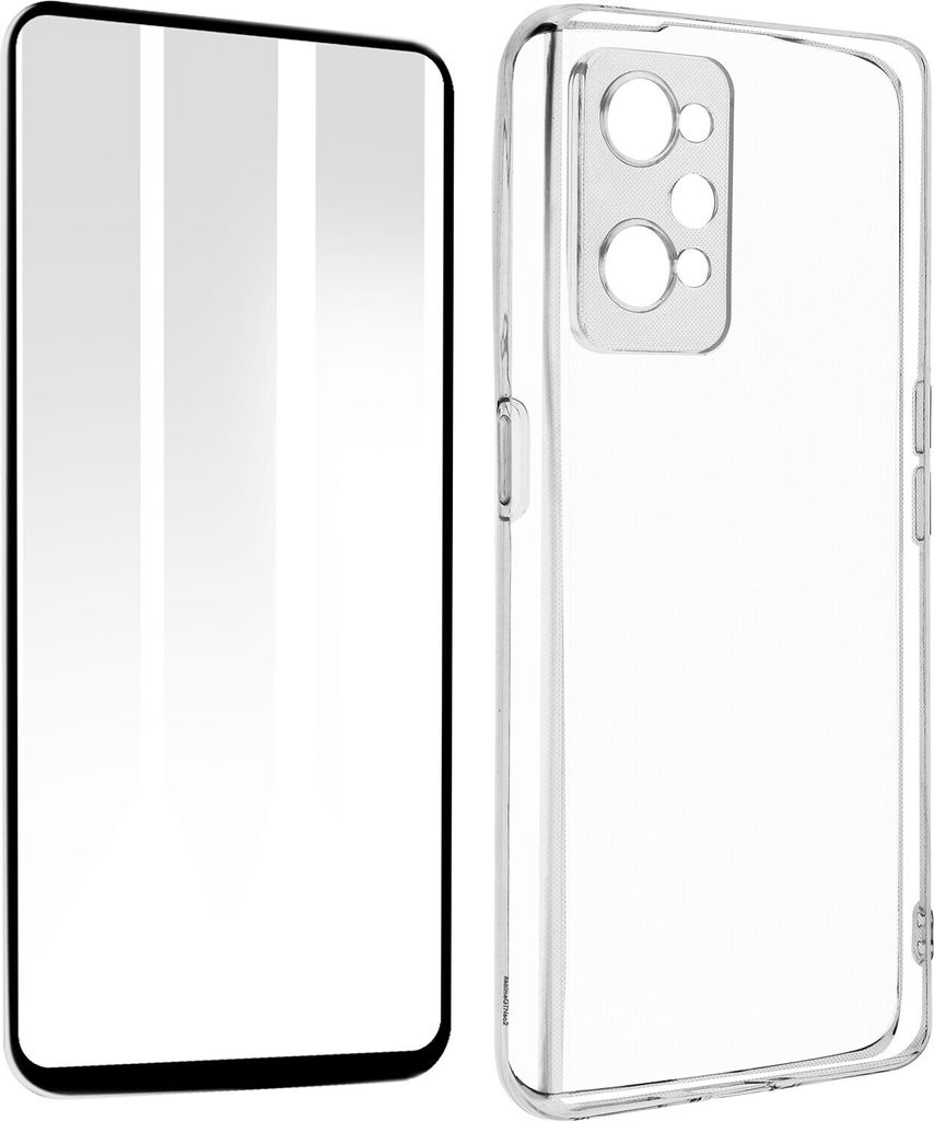 360° Schutz für Realme GT Neo 2 / GT Neo 3T / GT 2: Hülle + Folie – Rand Schwarz