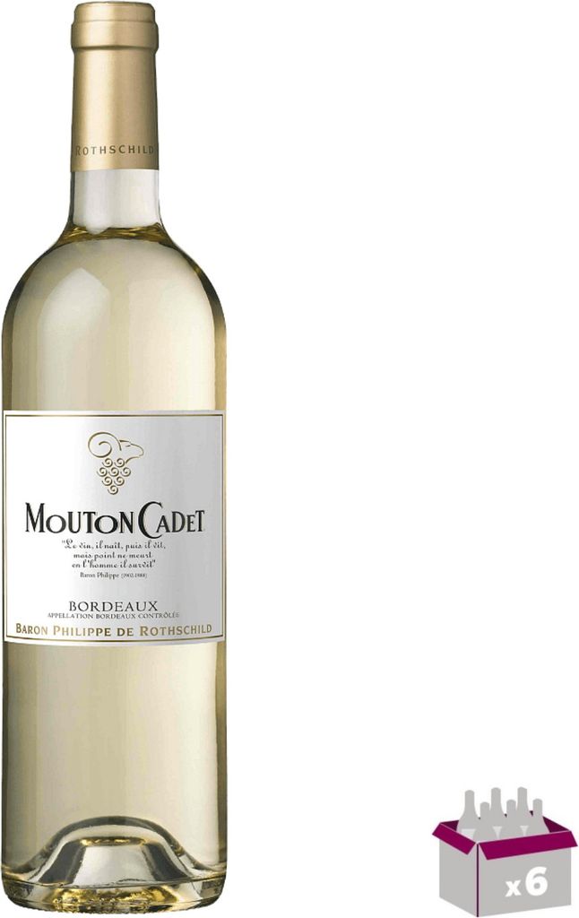 Mouton Cadet Blanc 2024 - 12° - AOC Bordeaux - 6x75cL
