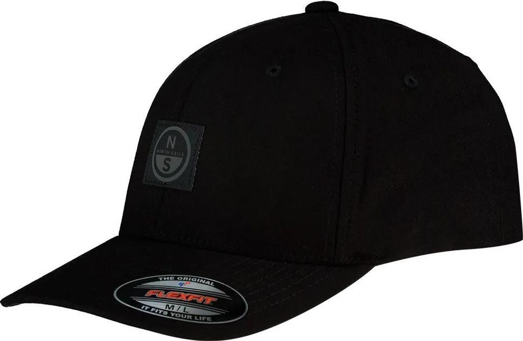 North Sails Flex Fit Baseball Kappe Schwarz M-L Herren,Damen Schwarz M-L