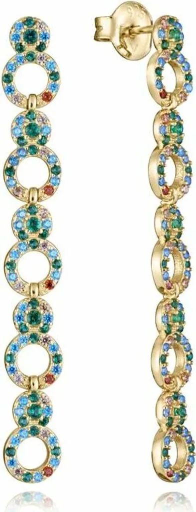 Viceré Orecchini Donna Argento 925 Con Malachite Verde - Eleganti E Lucidi