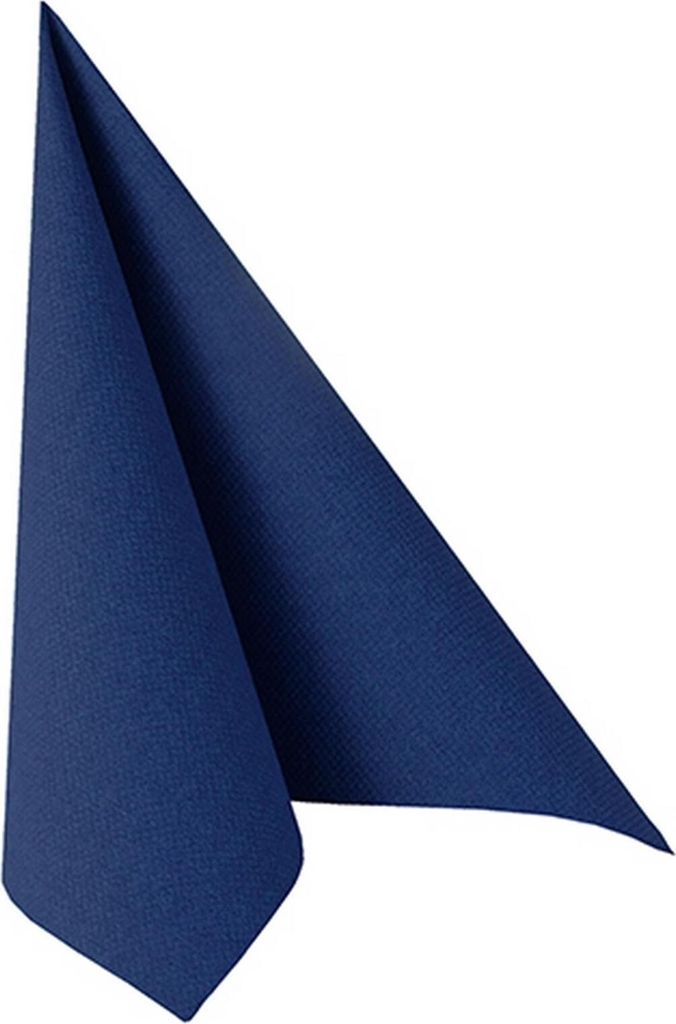 Papstar Servietten "ROYAL Collection" 1/4-Falz 40 cm x 40 cm dunkelblau, 8 x 20 Stück