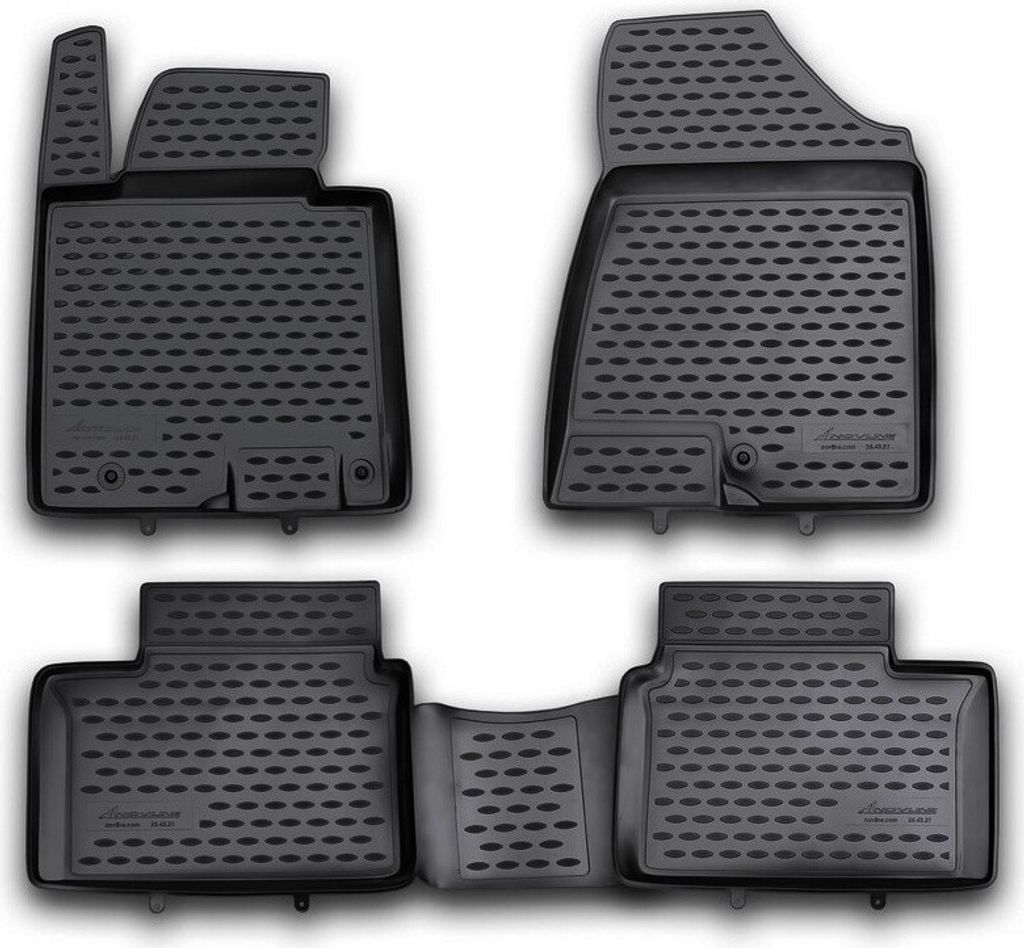 ELEMENT Gummi-Fussmatten 3D kompatible mit KIA Ceed, 2012-2018, 4 tlg.