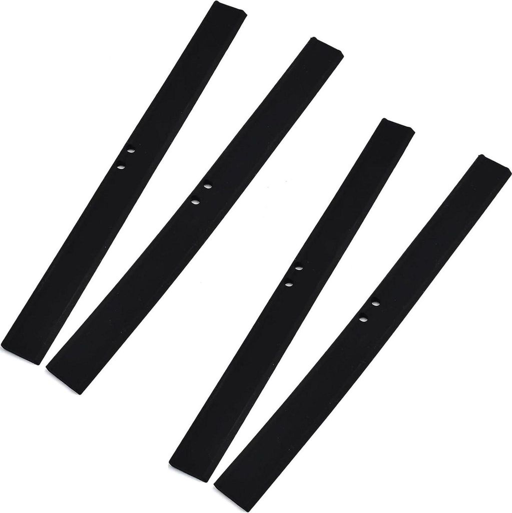 4 Stücke Gummilippe 25cm aus schwarzem Silikon Ersatzlippe Produktbild 