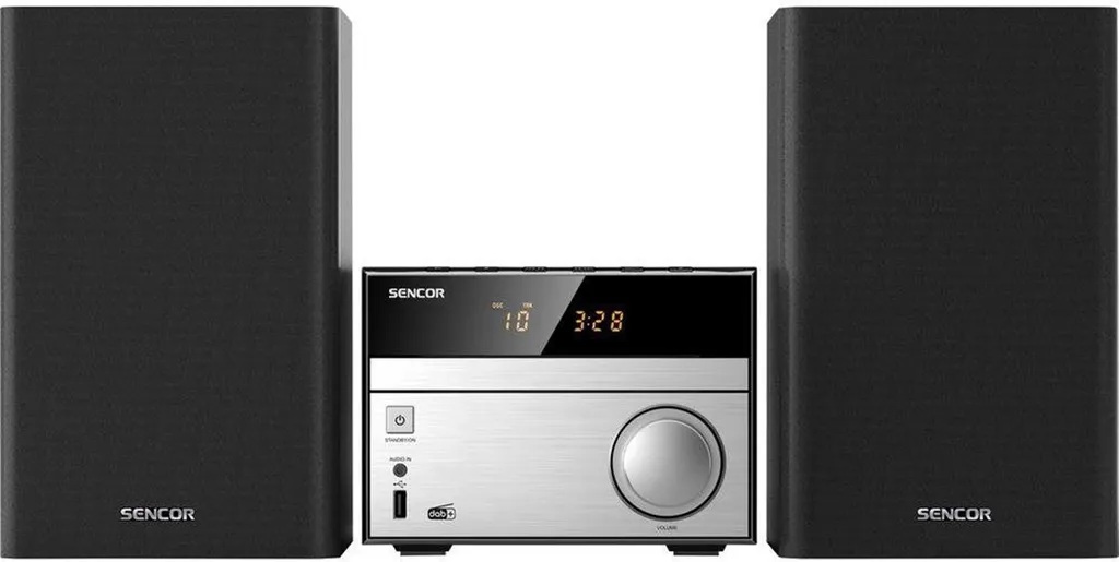 Système audio 30W Sencor SMC 4600DBR avec Bluetooth et finition bois