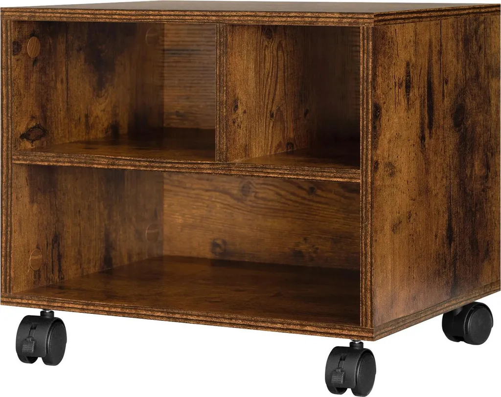 Meuble Support Imprimante Mobile Petit Chariot de Bureau sur Roues