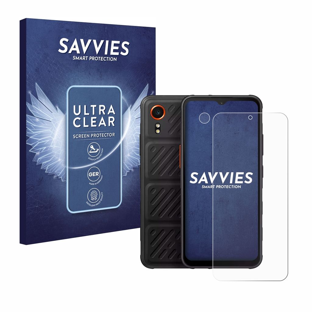 18x Für Samsung Galaxy XCover 7 (Display+Kamera) Schutzfolie Savvies Displayschutz Display Schutz Folie Klar Transparent