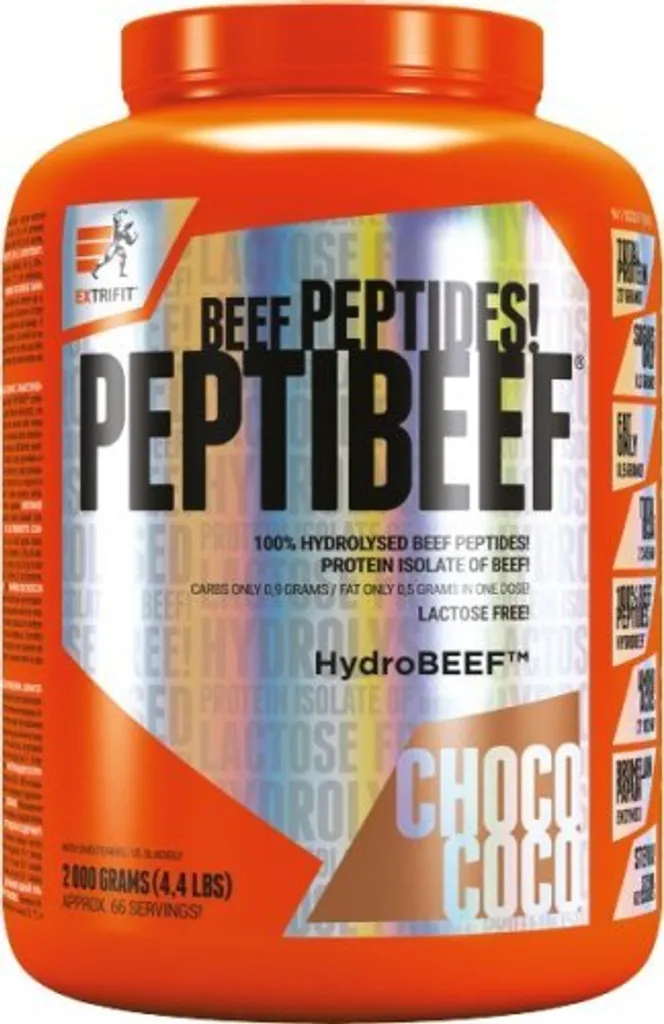 Extrifit Peptibeef 2000g Double Chocolat : Protéines de Bœuf Hydrolysées