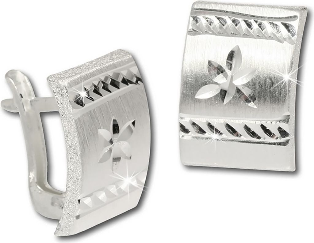 SilberDream Ohrstecker silber Ohrringe Sterlingsilber Blume Produktbild 